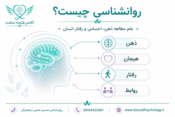 شاخه‌های روان‌شناسی و ارتباط ذهن، رفتار، مغز، هیجان و روابط انسانی